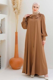 Neva Style - Mink Hijab Abaya 359400V - Thumbnail