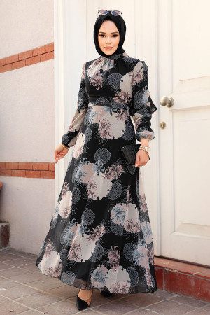 Mink Hijab Maxi Dress 279323V - 1