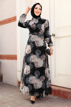 Mink Hijab Maxi Dress 279323V - 2