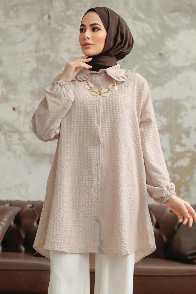 Mink Hijab Shirt 1114V - 2