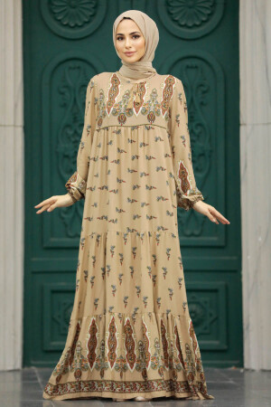 Mink Islamic Clothing Dress 50092V - 1