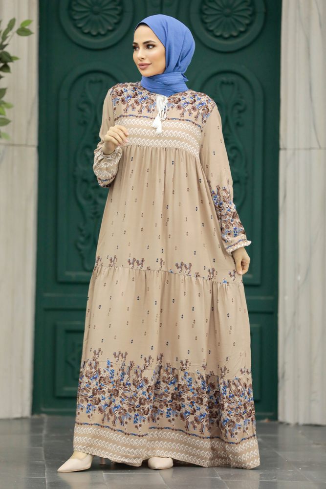 Mink Long Sleeve Dress 50002V - 2