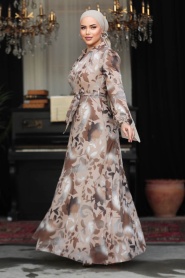 Neva Style - Mink Modest Dress 279331V - Thumbnail