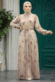 Neva Style - Mink Modest Dress 33087V - Thumbnail