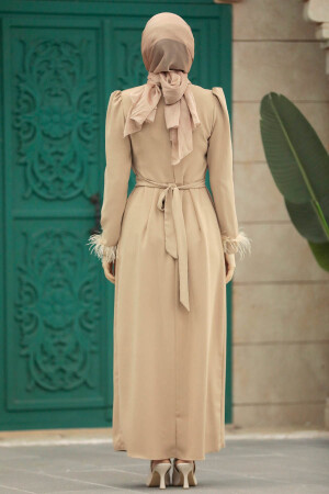 Mink Muslim Bridesmaid Dress 8791V - 4