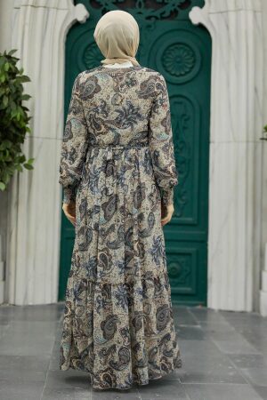 Mink Muslim Dress 3356V - 2