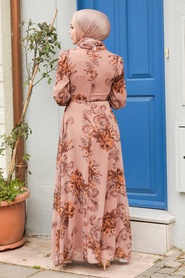 Neva Style - Mink Plus Size Dress 27921V - Thumbnail