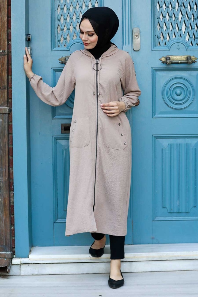 Neva Style - Mink Women Coat 511V - 1