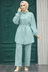  Neva Style - Mint Hijab Dual Suit 5899MINT - Thumbnail
