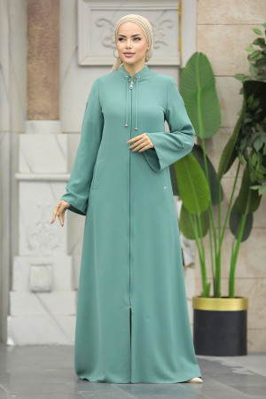 Mint Hijab For Women Turkish Abaya 20030MINT - 3