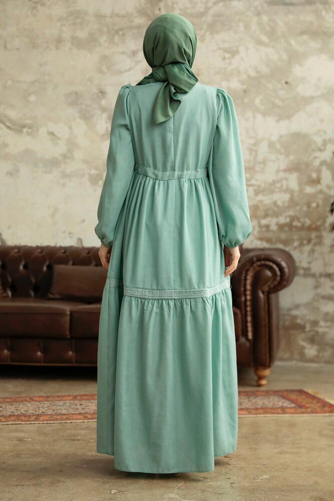 Mint Hijab Maxi Dress 5864MINT - 3
