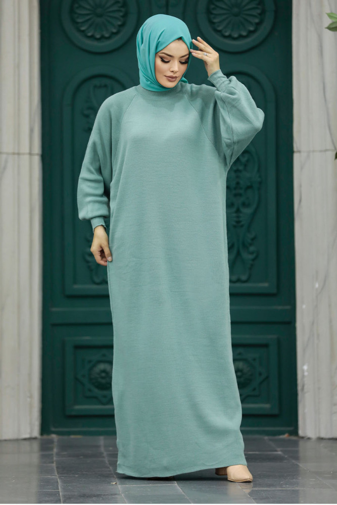 Mint Long Knitwear Dress 34293MINT - 2