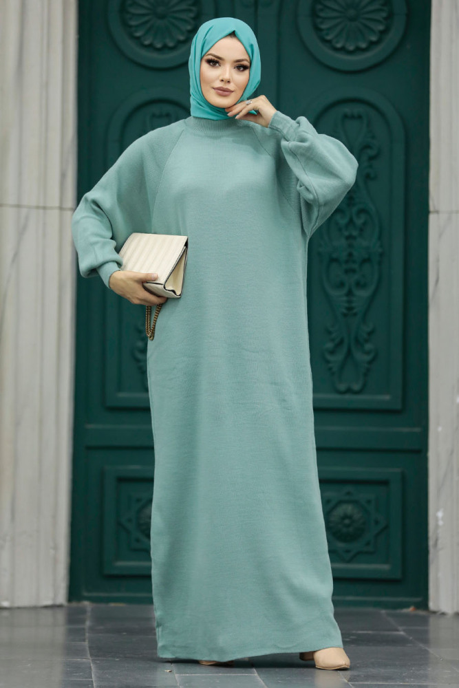 Mint Long Knitwear Dress 34293MINT - 1