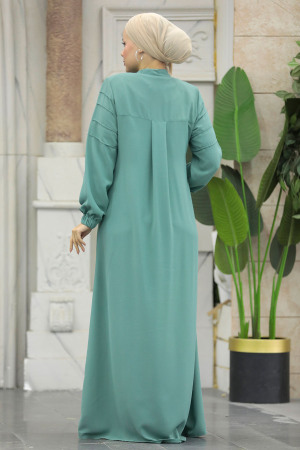 Mint Modest Turkish Abaya 20031MINT - 3
