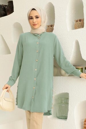 Mint Plus Size Tunic 1148MINT - 1