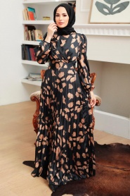 Neva Style - Modern Black Muslim Wedding Dress 34530S - Thumbnail