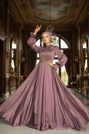Neva Style - Modern Brown Muslim Fashion Evening Dress 21910KH - 1