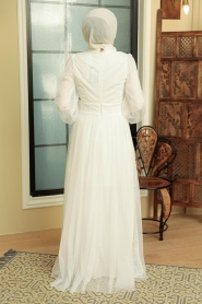 Neva Style - Modern White Muslim Wedding Gown 5696B - Thumbnail