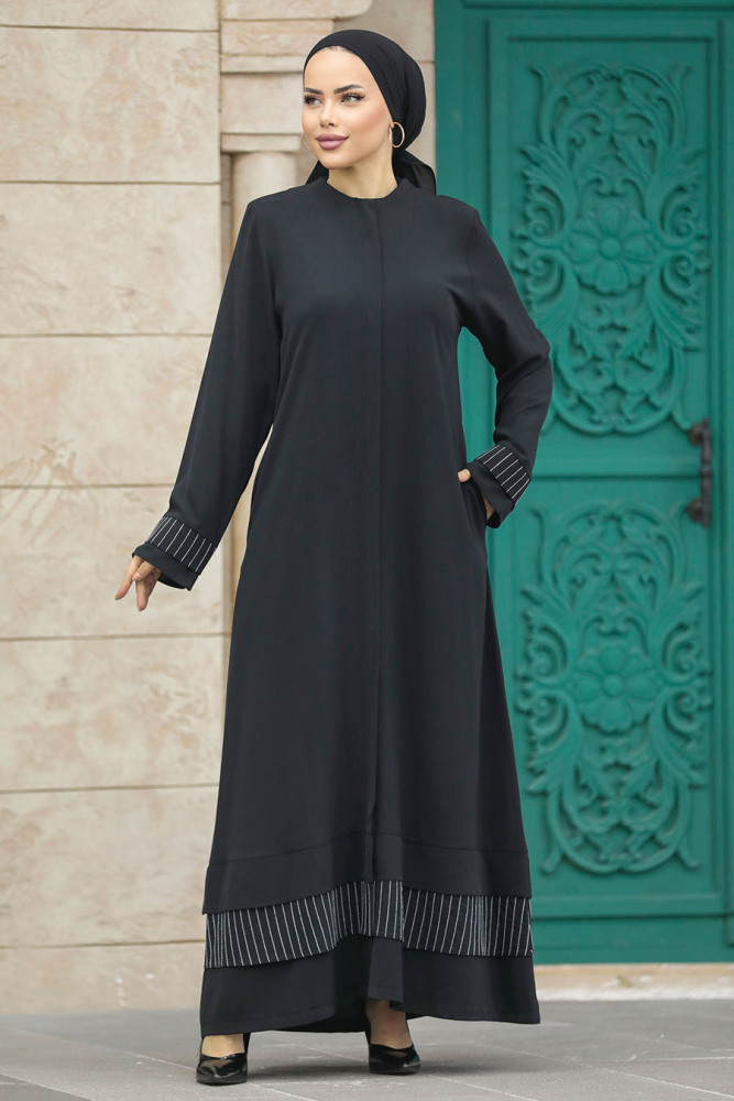 Modest Black Abaya 20132S - 1