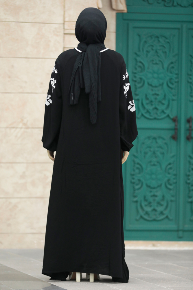 Modest Ecru Abaya Dress 60101E - 6