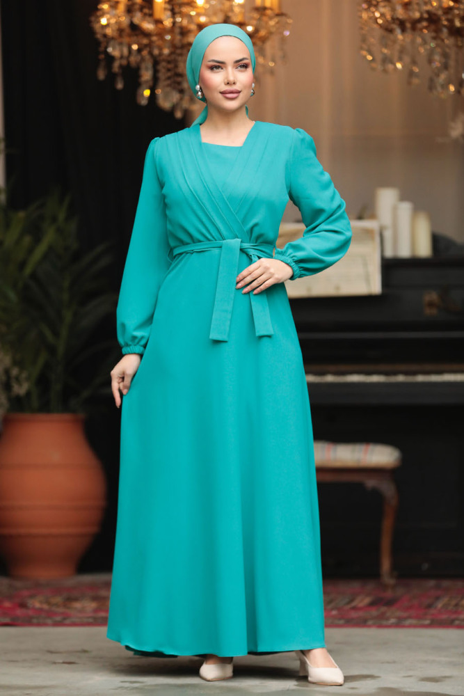 Neva Style - Modest Mint Maxi Dress 30002MINT - 1