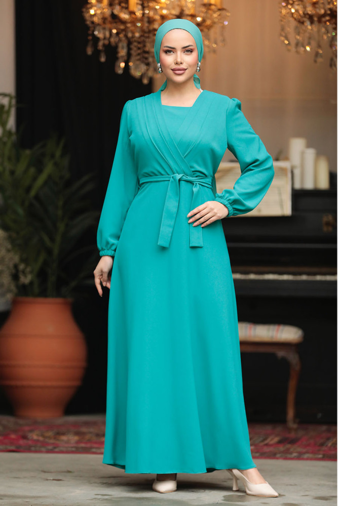 Neva Style - Modest Mint Maxi Dress 30002MINT - 2