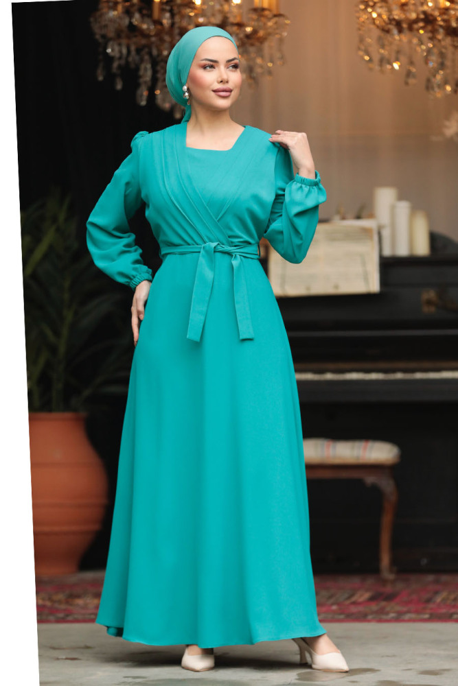 Neva Style - Modest Mint Maxi Dress 30002MINT - 3
