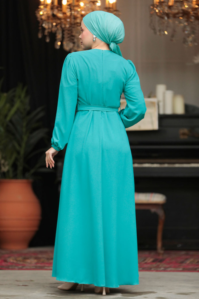 Neva Style - Modest Mint Maxi Dress 30002MINT - 4