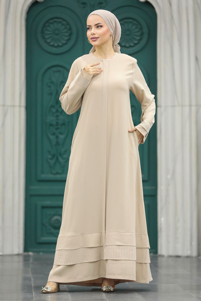Modest Stone Abaya 20132TAS - 5