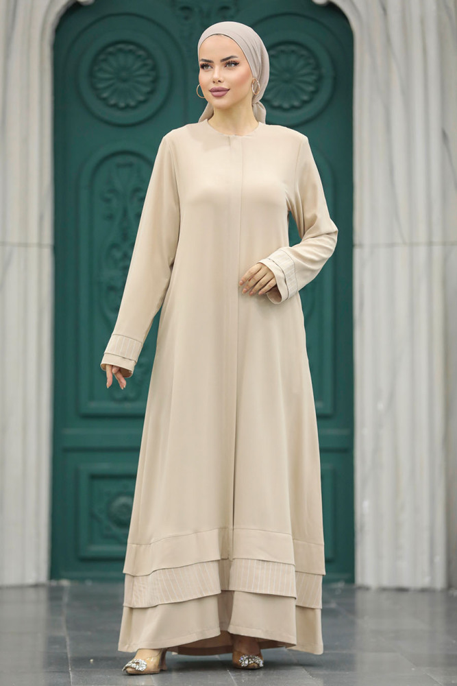 Modest Stone Abaya 20132TAS - 3