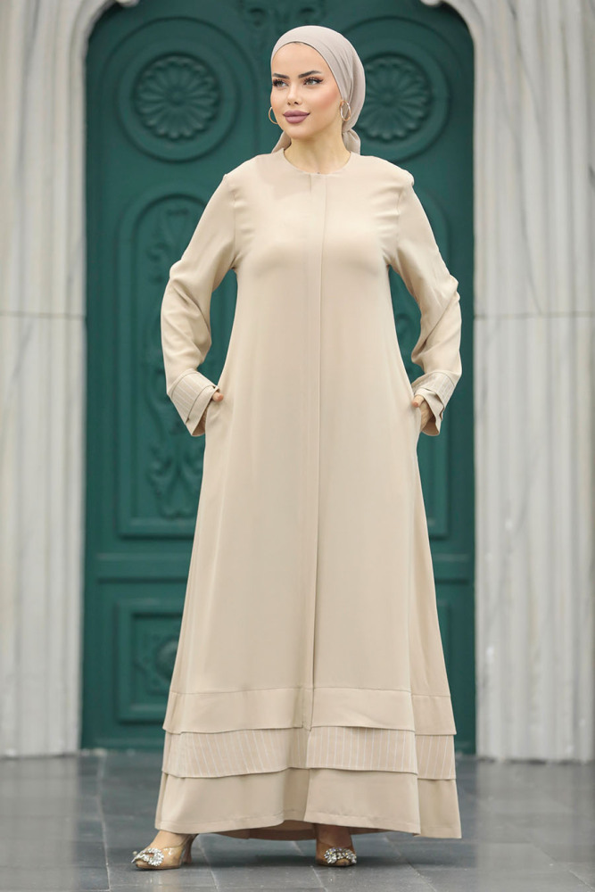 Modest Stone Abaya 20132TAS - 4
