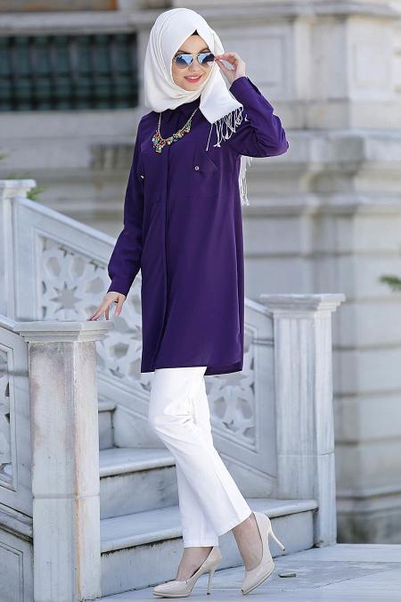 Neva Style - Mor Tunik - 1