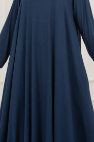 Salaş Lacivert Tesettür Elbise 79290L - Thumbnail