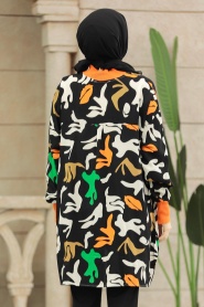Neva Style - Orange Hijab Turkish Tunic 11903T - Thumbnail