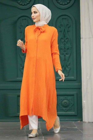 Orange Hijab Turkish Tunic 5401T - 2