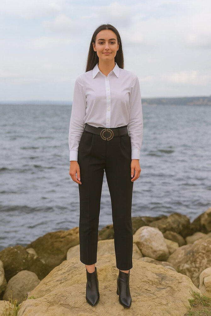 Neva Style - Pantalon Hijab Noir 10680S - 1