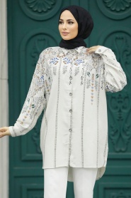 Neva Style - Patterned High Quality Tunic 32543DSN - Thumbnail
