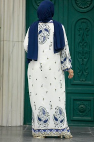 Neva Style - Patterned Hijab For Women Dual Suit 50042DSN23 - Thumbnail