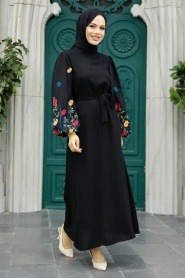 Neva Style - Patterned Modest Dress 12153DSN2 - Thumbnail