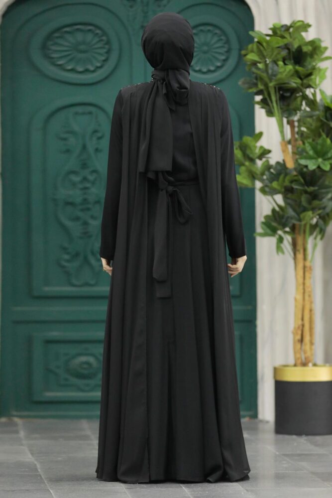 Neva Style - Pelerinli Tesettür Elbise 379300S - 5
