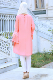 Neva Style - Pink Hijab Tunic 52440P - Thumbnail