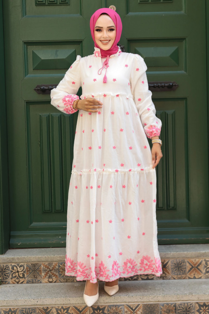Pink Long Dress 1381P - 2