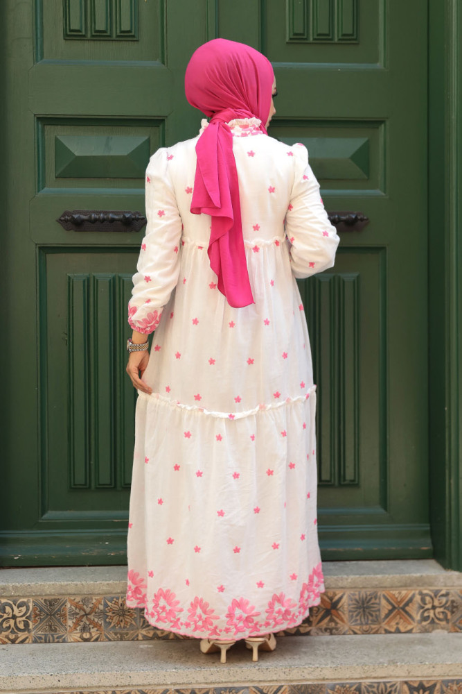 Pink Long Dress 1381P - 3