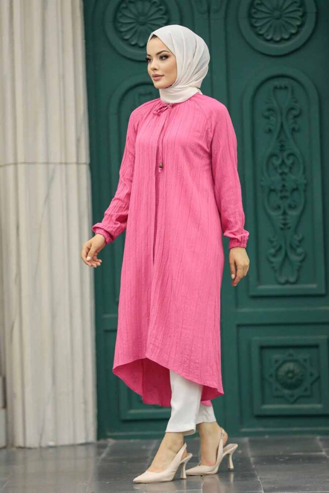 Pink Muslim Tunic 4441P - 3