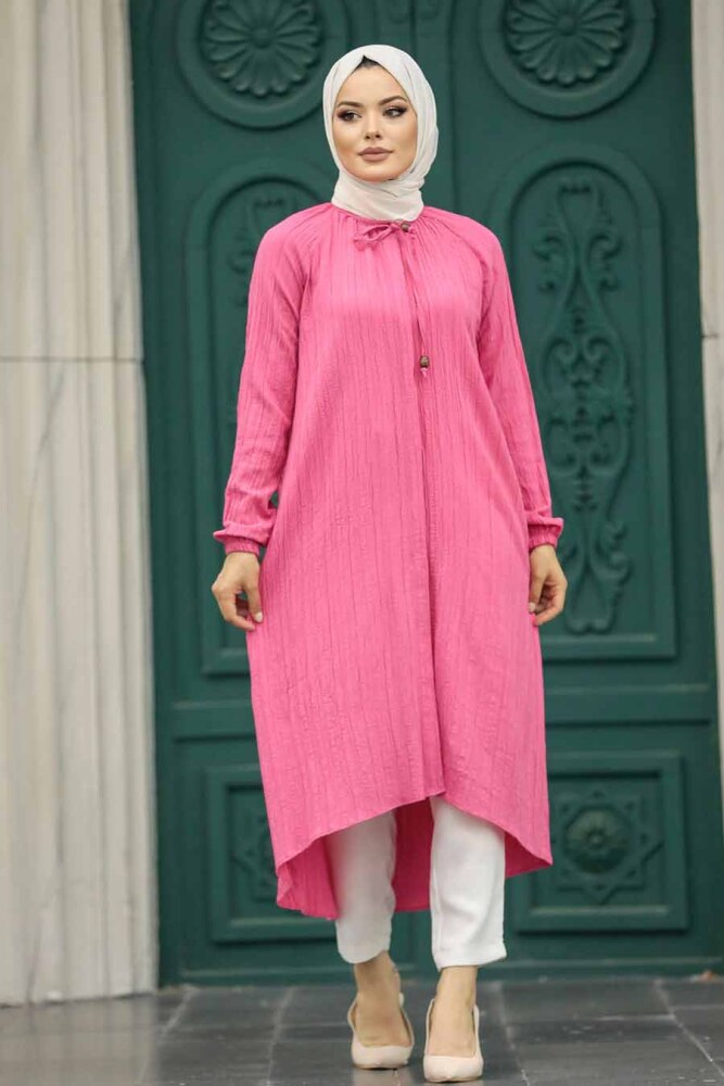Pink Muslim Tunic 4441P - 2