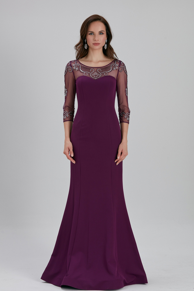 Neva Style - Plum Color Prom Dress 4367MU - 1