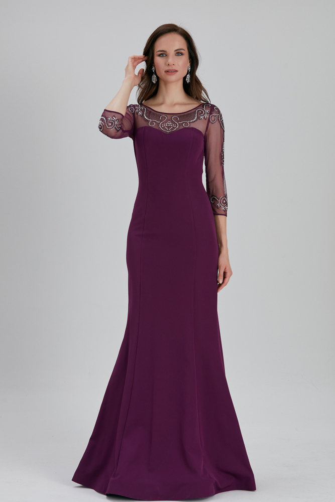 Neva Style - Plum Color Prom Dress 4367MU - 2