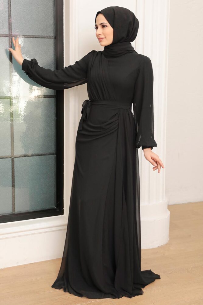 Neva Style - Plus Size Black Modest Wedding Dress 5711S - 2