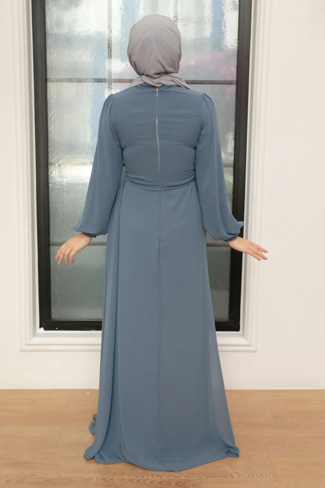 Neva Style - Plus Size Dark Green Modest Wedding Dress 5711KGR - 2