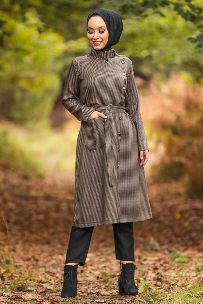 Neva Style - Pötikare Vizon Tesettür Kap 5575V - 1